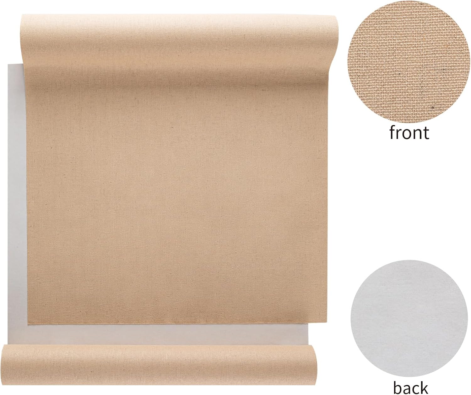 Wooqu Natural Linen Book Cloth, 17x29”, Sand image 3