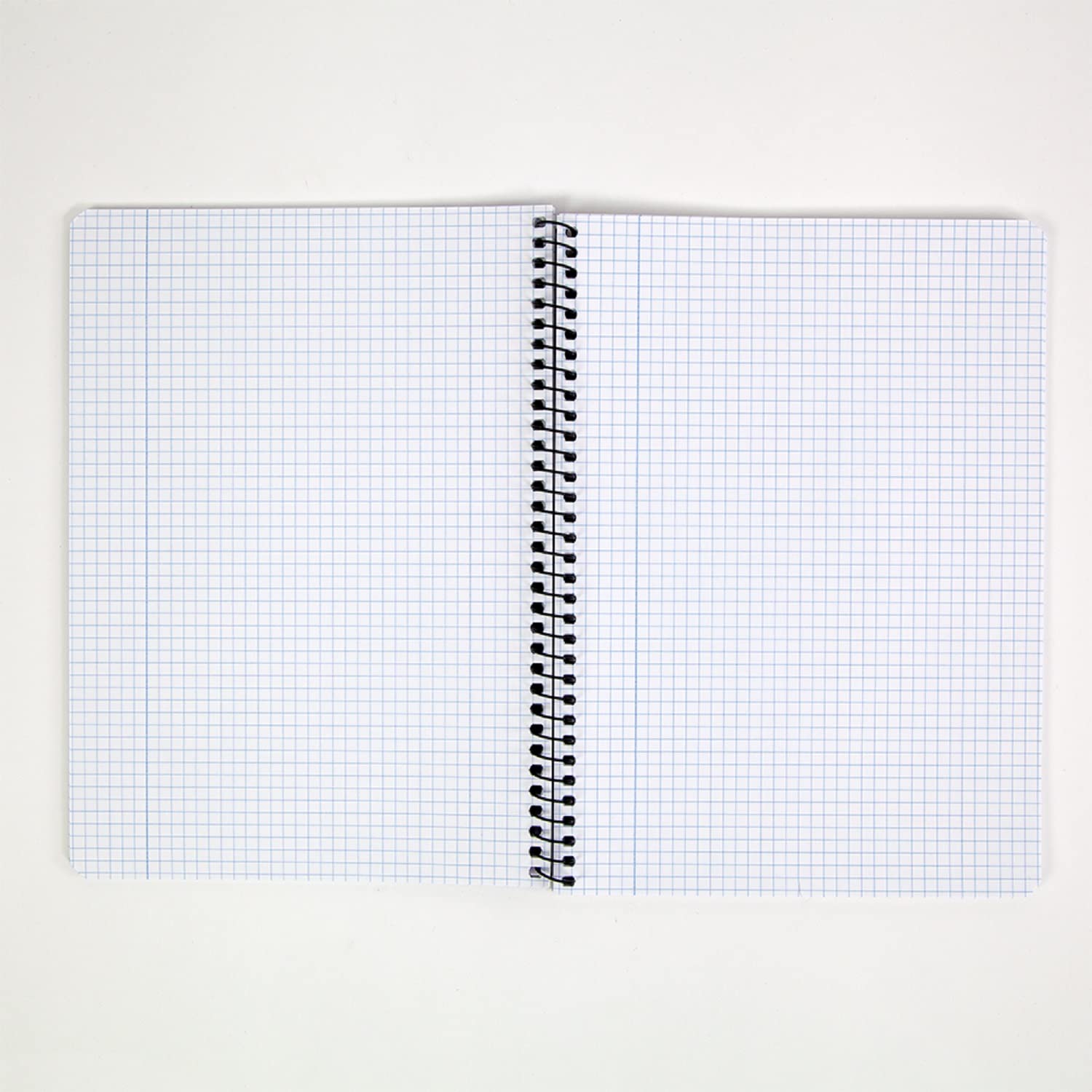 Enri A5+ Notebooks, 4x4 Squares, Soft Cover, 80 Sheets, Pack 5 Notebooks, Assorted Colours