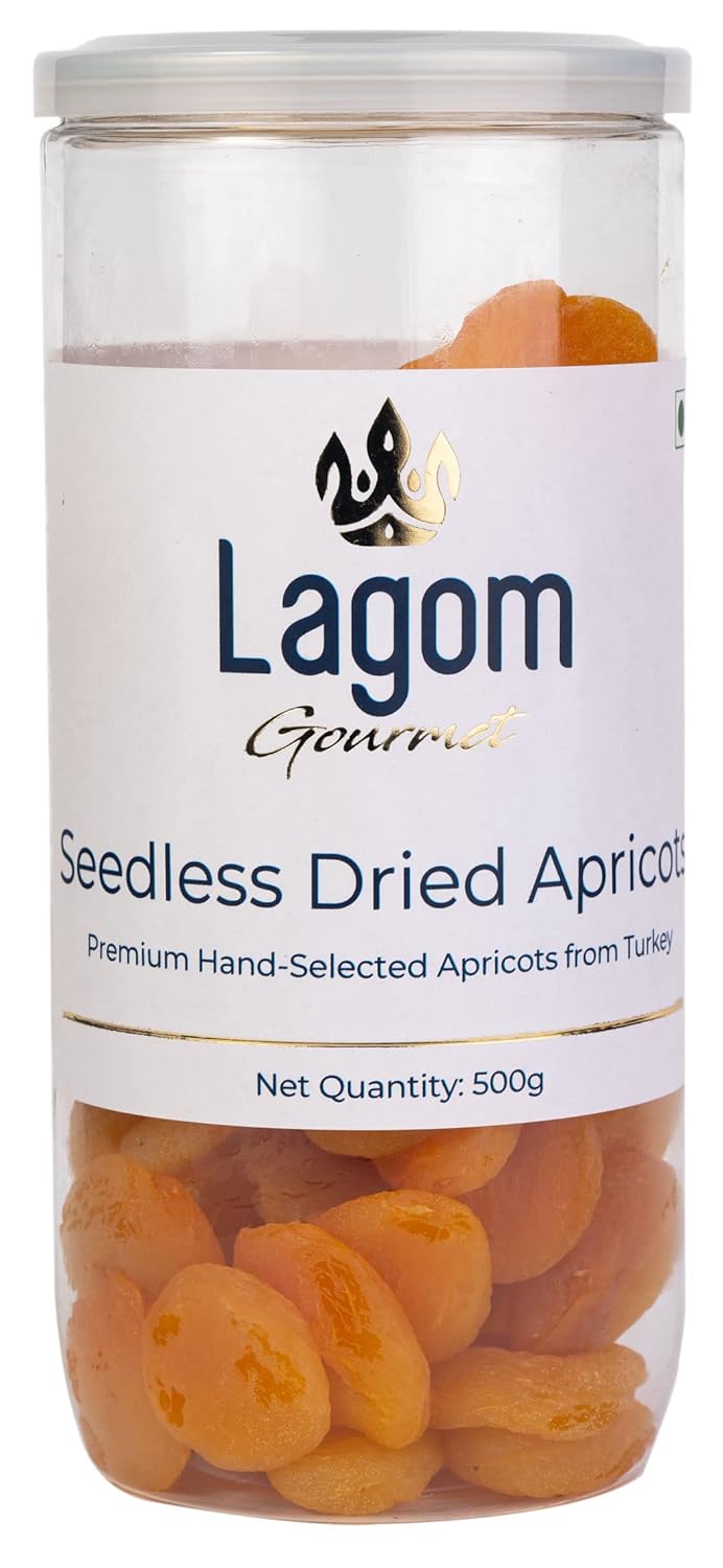 Lagom Gourmet Seedless Dried Apricots 500g Sun Dried No Added Sugar