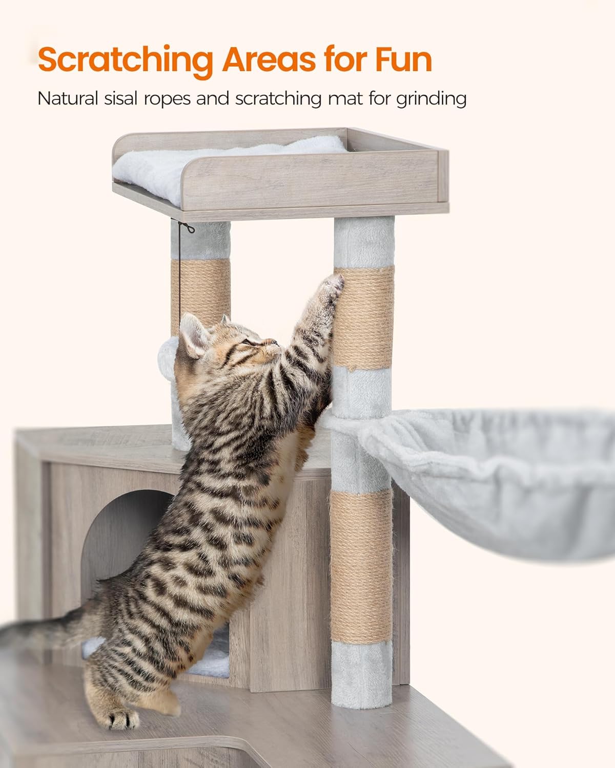Hzuaneri Badezimmerschrank, Badschrank, Küchenschrank mit 2 offenen Fächern, 2 Türen, 2