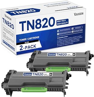 TN820 2BK Black Toner Cartridges Compatible for Brother HL-L6200DW Printer | Compatible with Brother TN-820 Black MFC-L5700DW MFC-L5850DW HL-L5200DW MFC-L5900DW,Toner Cartridges TN 820,Black