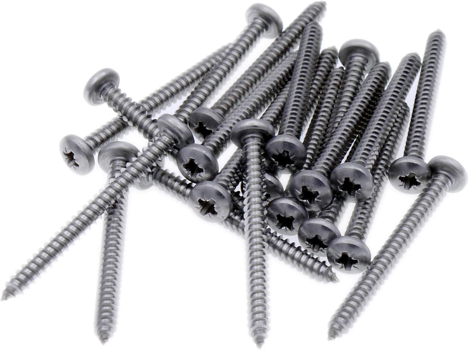 No.2 x 0.625 (2.2mm x 16mm) Pozi Pan Self-Tapping Screw - Stainless Steel (A2) (Pack of 20), 2.2x16 - A2(20) - Image 3