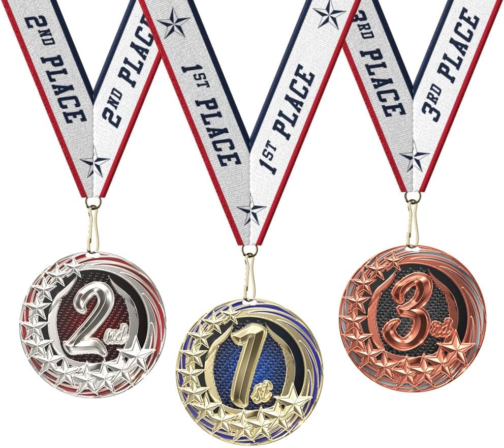 1st 2nd 3rd Place Medals, Gold, Silver, and Bronze Winners