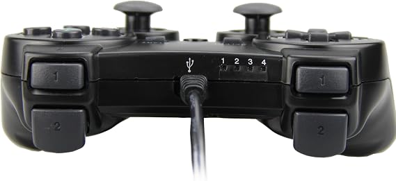 Wired Controller Double Shock For Playstation 2 PS2 Black