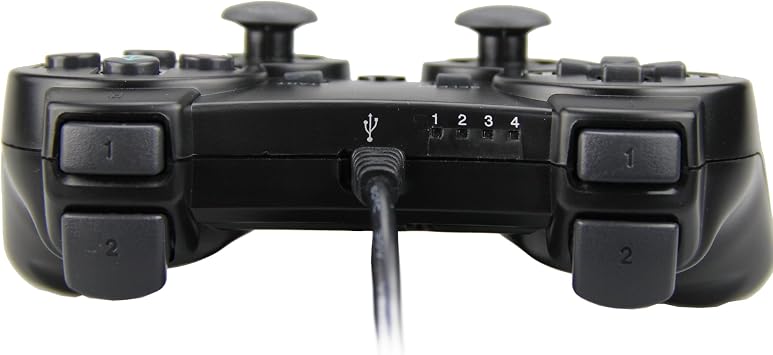 Wired Controller Double Shock For Playstation 2 PS2 Black