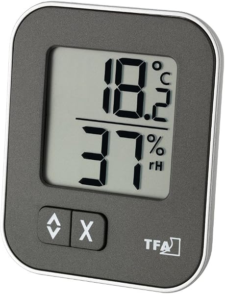 TFA Dostmann Moxx digitales Thermo-Hygrometer (1er Pack, Blau) - 2