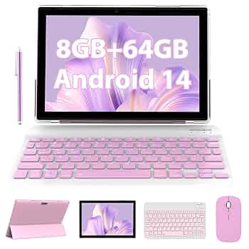 新型 Android 14 タブレット 12GB/128GBギフトセット ピンク 新型 Android 14 タブレット 12GB/128GBギフトセット ピンク