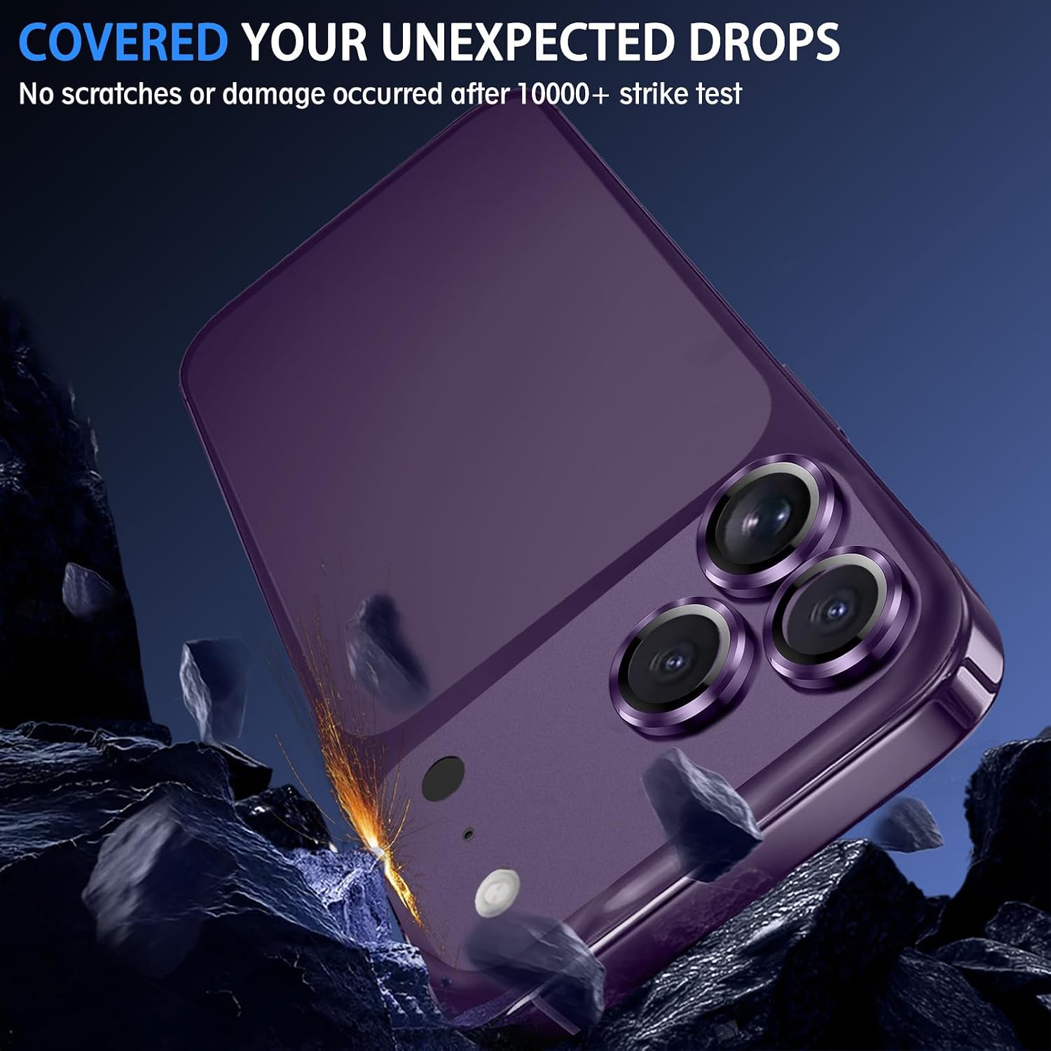 SiHPuoy Camera Lens Protector for 18 Pro Max, Tempered Glass, Red image 3