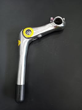 Quill Stem Adjustable 25.4mm, 22.2mm Alloy Alum 110mm -for Beach Cruisers, MTBs, and Gas Powered Bicycles- Silver