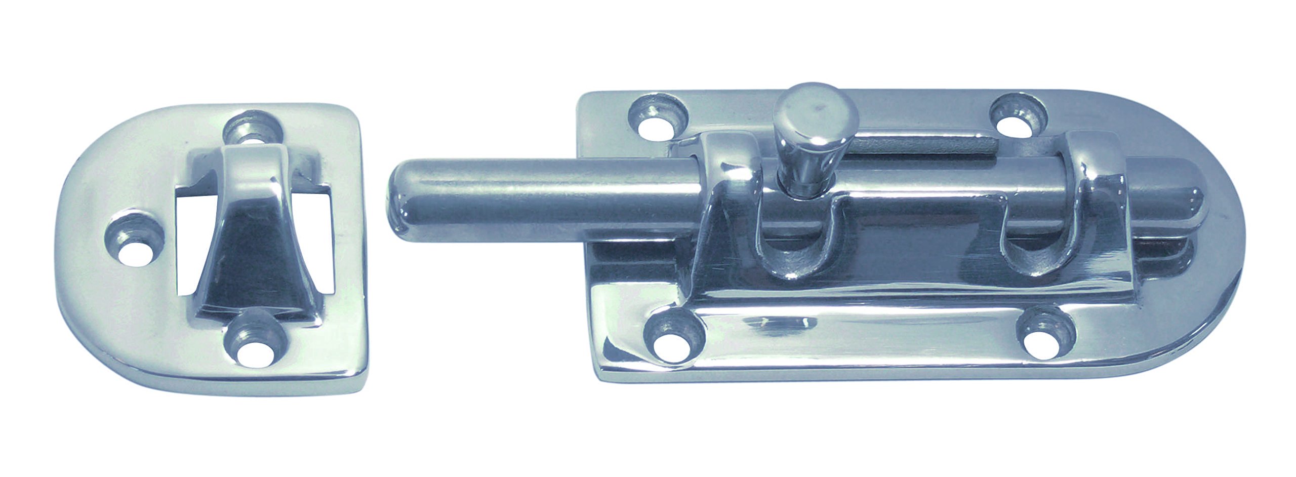 2 x Door Rim Lock Bolt Latch Gate Lock Stainless Steel