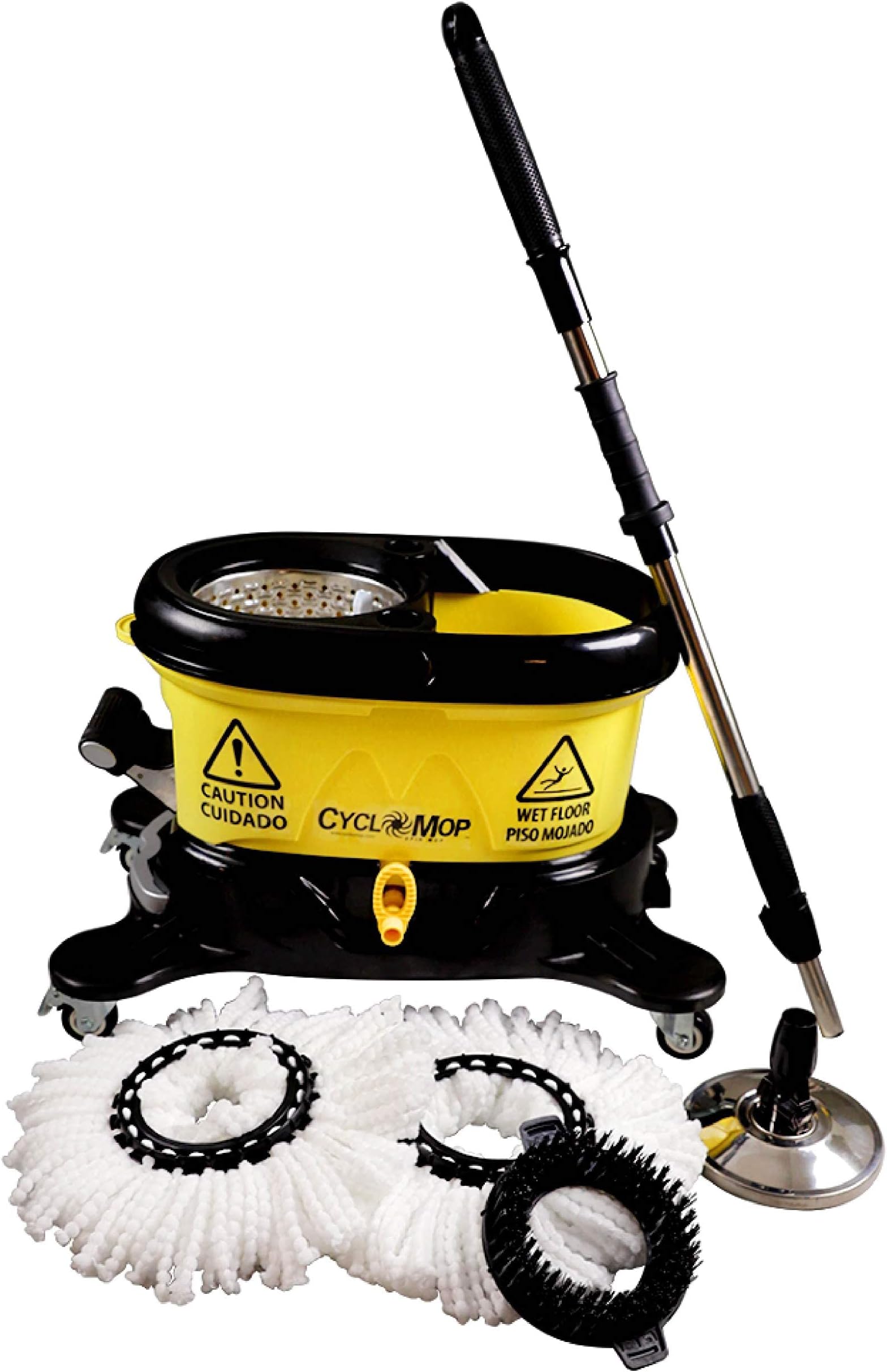 CycloMop® Commercial Spinning Spin Wet & Dry Mop - Heavy Duty Design for Years of Use