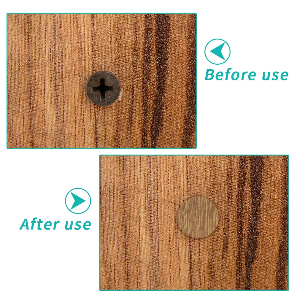 OSDUE 21mm Self Adhesive Screw Cover Caps Stick, Self-adhesive Screw Caps Covers, Hole Self Adhesive Stickers, Cover the Ugly Screw Hole Stickers for Furniture Cabinet Shelve... - Image 5