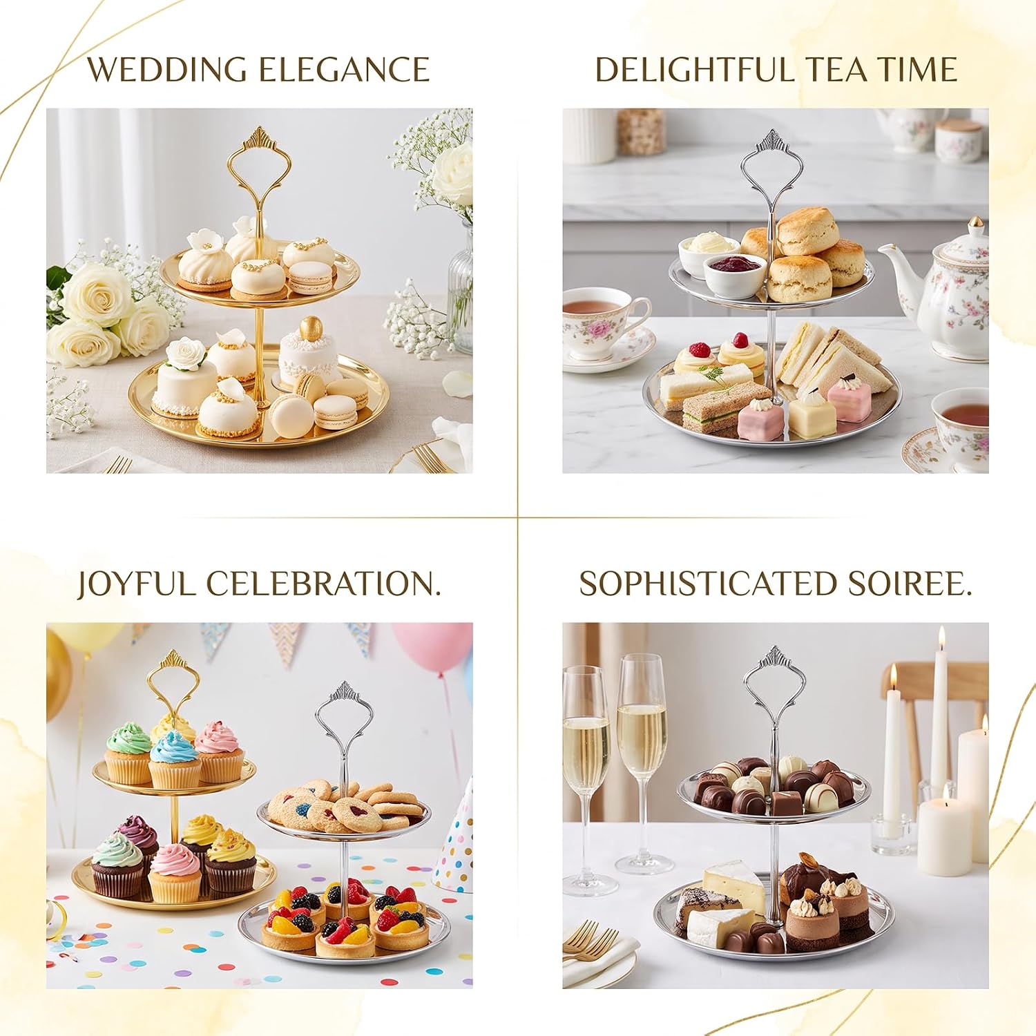 Tiered Tray Hardware Kit,5 Sets Cake Tier Stacking Kit for DIY Food Stand image 3