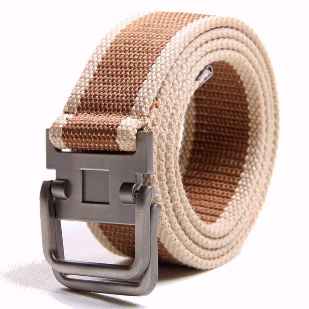 Promithi Fashion Womens Sports Mens Boys Web Move Buckle Military Canvas Belt