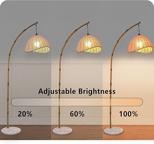 Miniatura 9 de Lámparas de pie en espiral de 63 pulgadas para sala de estar, lámpara de pie LED moderna de 36 W con control remoto, temperatura de color regulable