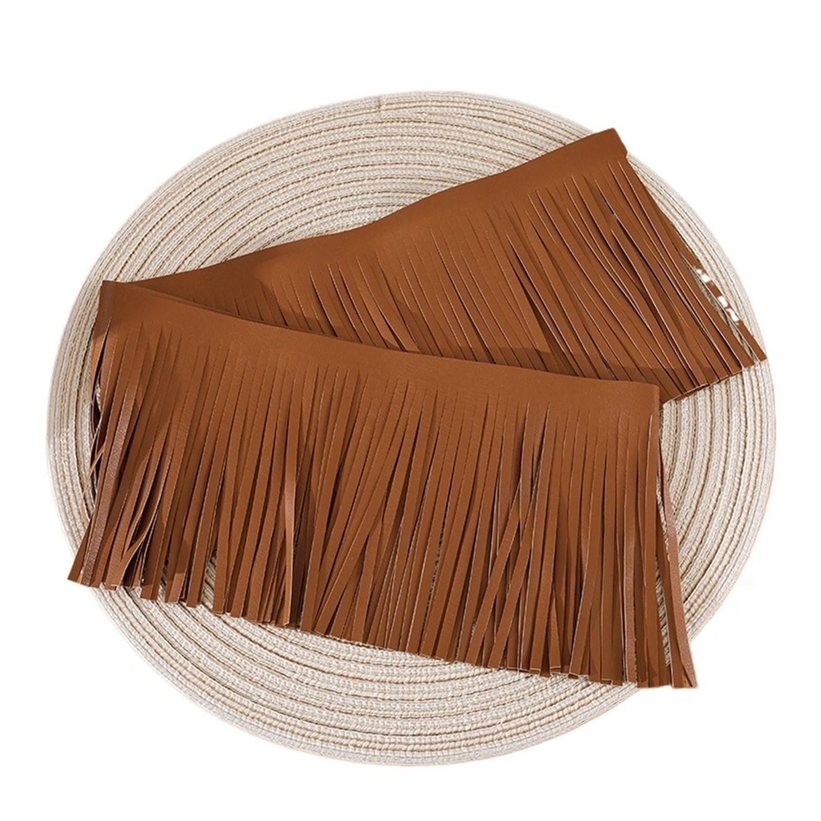 Flecos de piel anti-enredos de 25cm para reparar bajos de falda y decorar bolsos