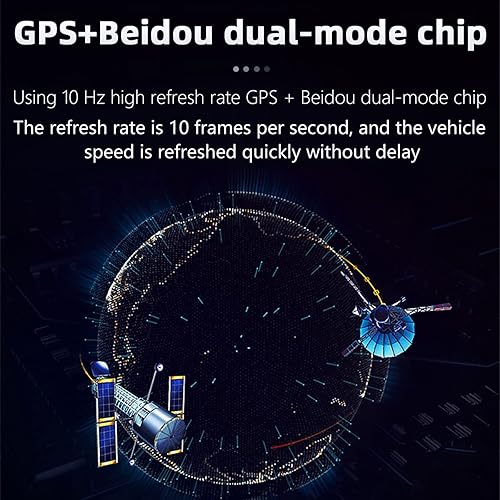 Miniatura 9 de Liiiyuan Velocímetro HUD, medidor de velocidad digital GPS con MPH, pantalla frontal para todos los coches, cable USB Plug & Play