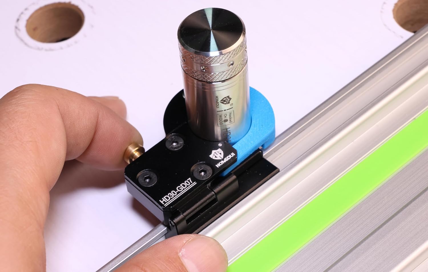 Rail Guide Clamp+Bench Dog Fit 20mm Dog Hole Woodworking MFT System - 2 PCS