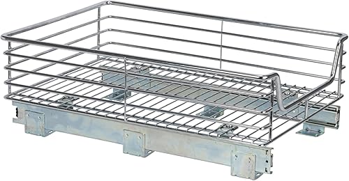 Miniatura 7 de Household Essentials C1521-1 Glidez - Organizador deslizante extra profundo para debajo del fregadero estante extraíble para gabinete cromado 145