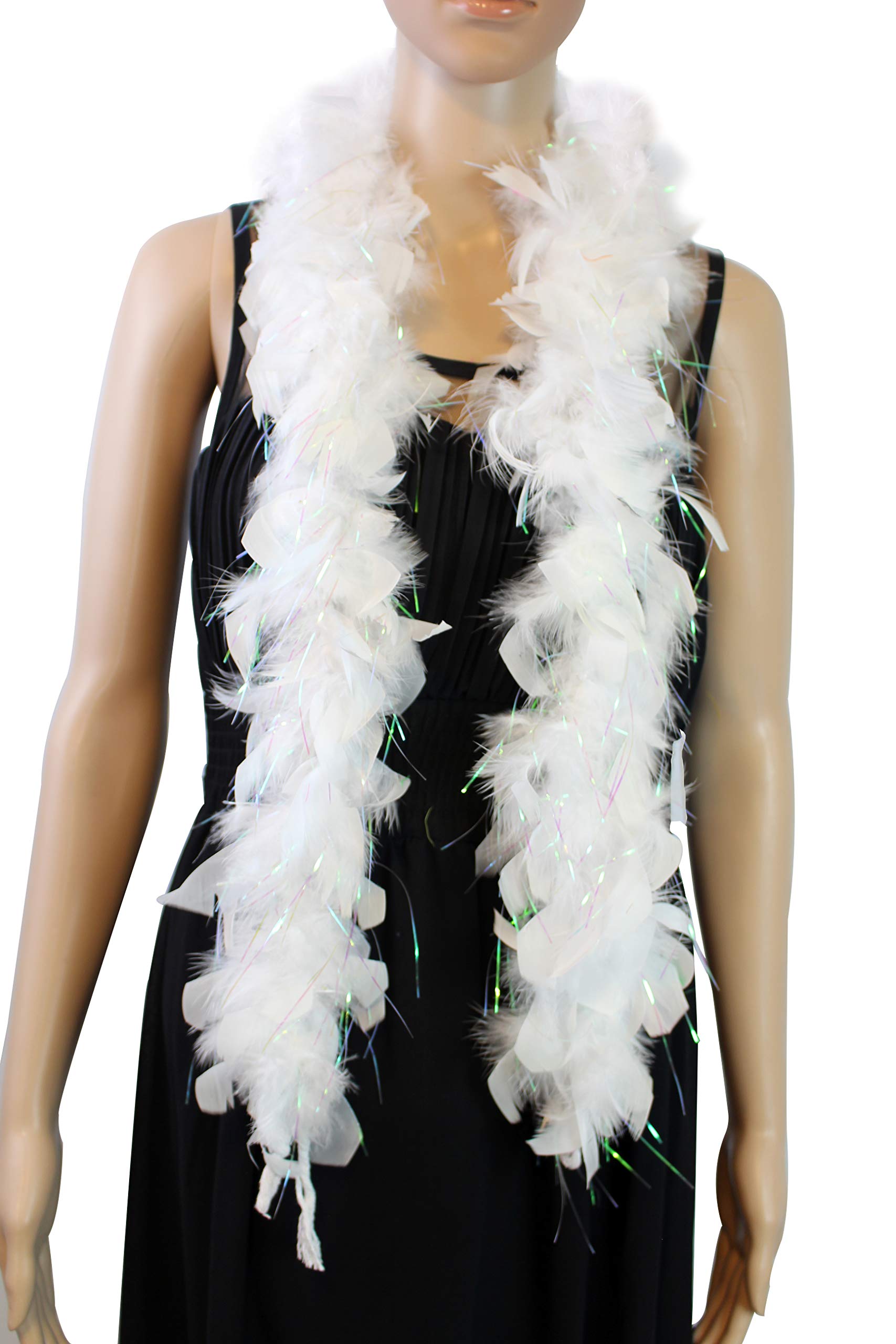 Kids Feather Boa 25 Gram, 4 Feet Long, Great for Party, Halloween Costume, Christmas Tree, Decoration