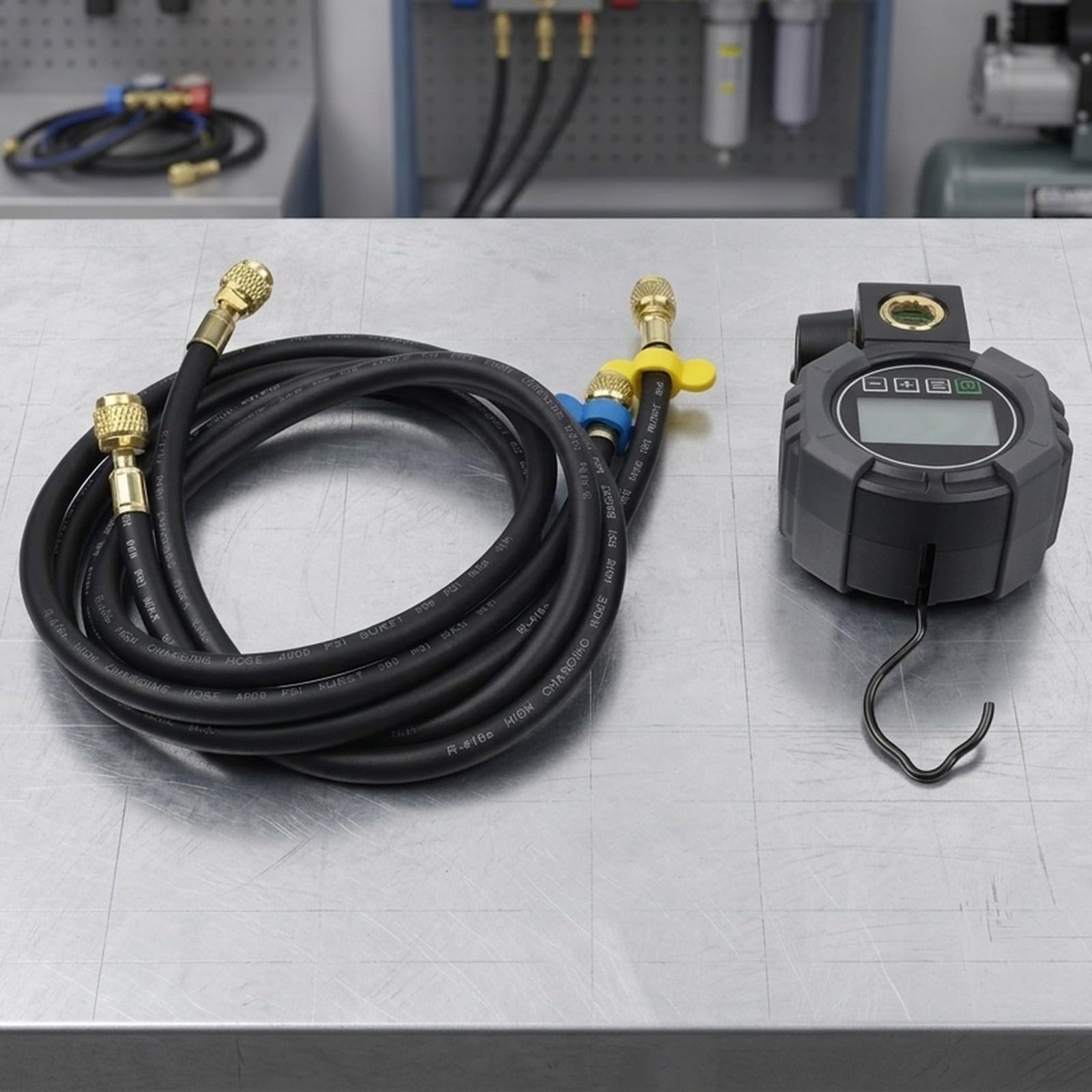 Manómetro digital 0-6000 kPa HVAC Gauge R410A (MG-201-1 Home Set)