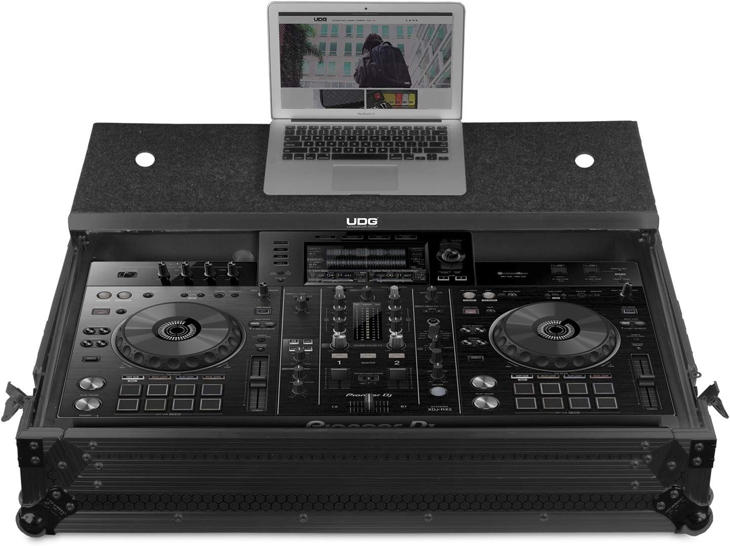 UDG GEAR Flight Case XDJ-RX2 + (Laptop and Wheels) - Black
