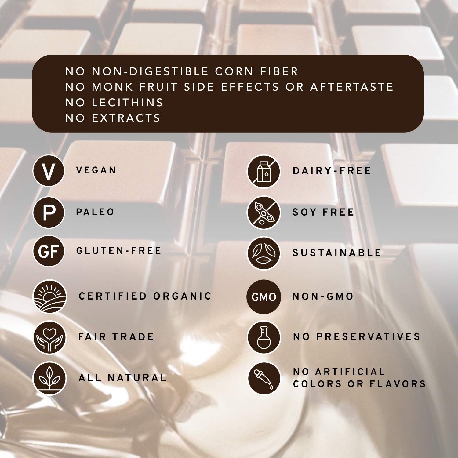Nibble Chocolate Dominican Republic 85% | 3 Pack | Certified Organic | Gluten & Soy Free | 2 Ingredients