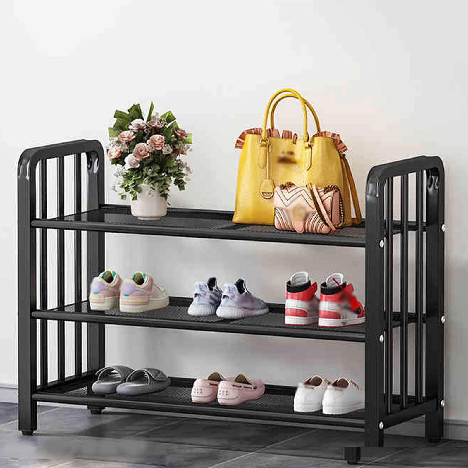 Zapatero de pie para pasillo y oficina con diseño compacto de 100x52 cm