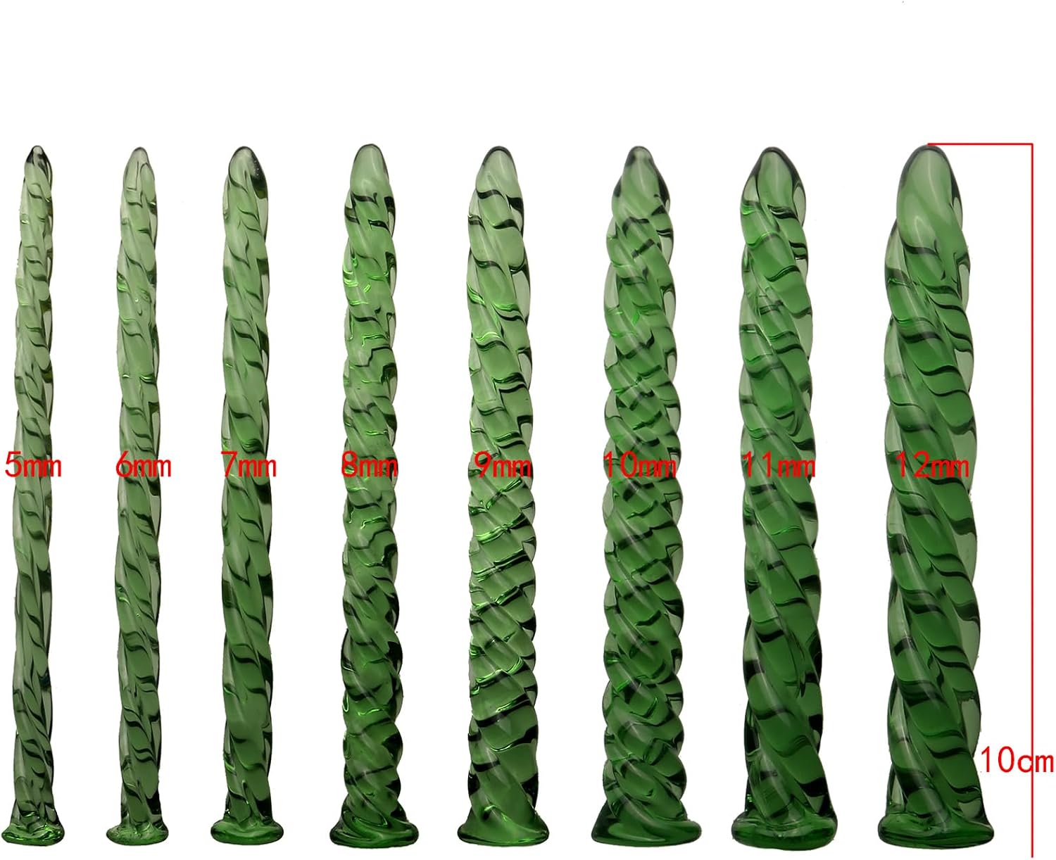 Short Glass Male Urethral Plug Crystal Threaded Urethral Sound Urethral Massager Adult Sex Toys