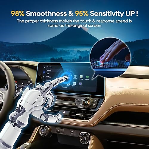 Vista 76 de LFOTPP Protector de pantalla F150 para 2015-2021 2022 2023 F*ord F 150 F150 F250 F350 F450 sync2 sync3 Coupé Hatchback 8 pulgadas navegación vidrio