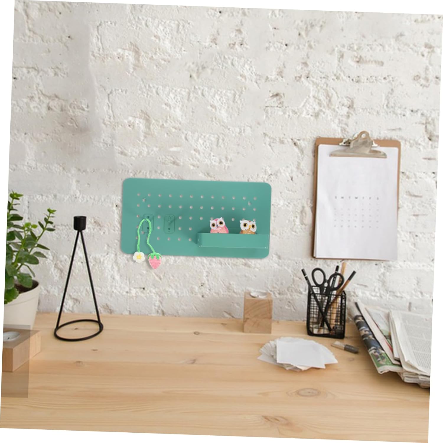 Wall Pegboard Storage Box Heavy Duty Organizer Hooks Wall Organizer for Home Office