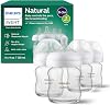 Philips AVENT Glass Natural Baby Bottle with Natural Response Nipple, Clear, 4oz, 4pk, SCY91004