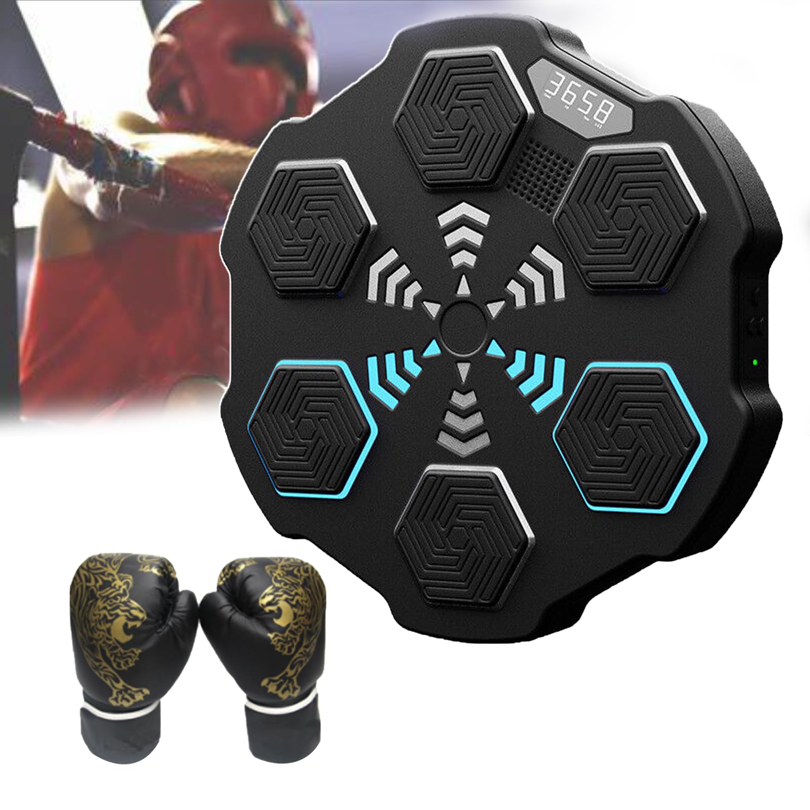 Machine de boxe avec cible lumineuse Bluetooth pour améliorer vos réflexes et votre cardio