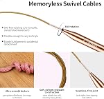 Mevome Interchangeable Circular Knitting Needles, 4-inch 13 Sizes 3MM-10MM Knit Needles Aluminum Lightweight Sets Portable Weaving Tools with Case 4 Cables for Handmade DIY Enthusiasts (Rose Gold)