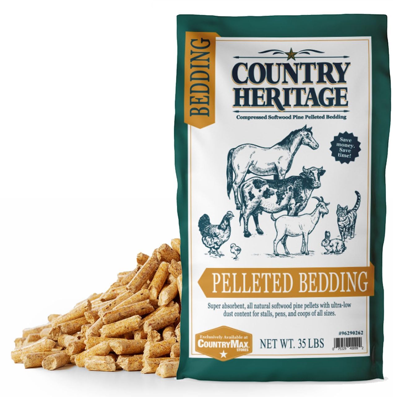 Country Heritage Pine Pellet Bedding 35lb
