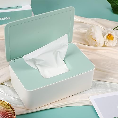 Miniatura 36 de NOVWANG Dispensador de toallitas, soporte para toallitas para bebés, mantiene las toallitas frescas, contenedor de toallitas recargables para Negro