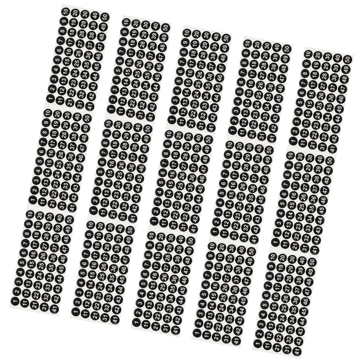 HOMSFOU 3 Set Adesivi Autoadesivi Etichette Adesive Rotonde Per Classificazione E Ordinamento Per Scatole E Contenitori Design E Facile Usare 15 Fogli*3
