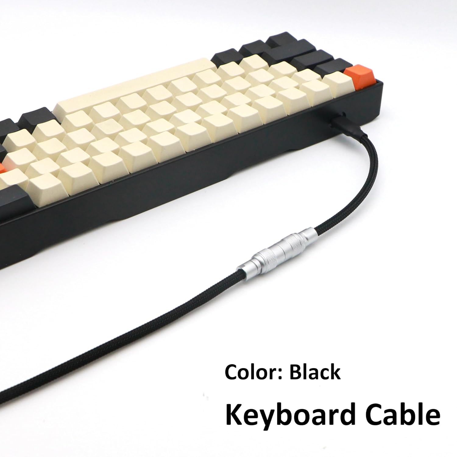 Pro Straight Keyboard Cable, 5 Foot USB A to USB Type C Cable (Black)