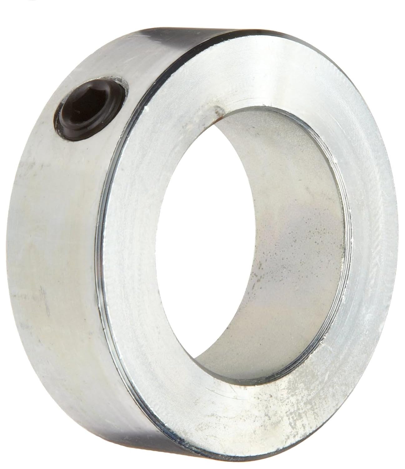 C-025X20 Shaft Collar with 10"-32" Set Screw, One Piece, Set Screw Style, Zinc Plated Steel, 1/4" Bore, 1/2" OD, 5/16" Width (Pack of 20)
