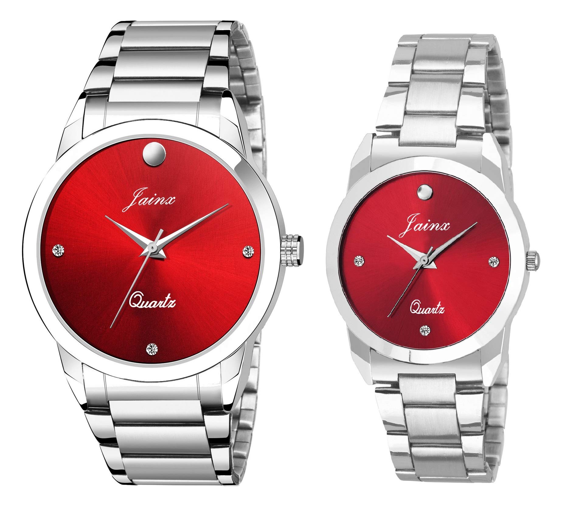 jainx Red Dial Steel Chain Analog Wrist Watch for Couple - JC463 (B07RFCYZJV) Amazon Price History, Amazon Price Tracker