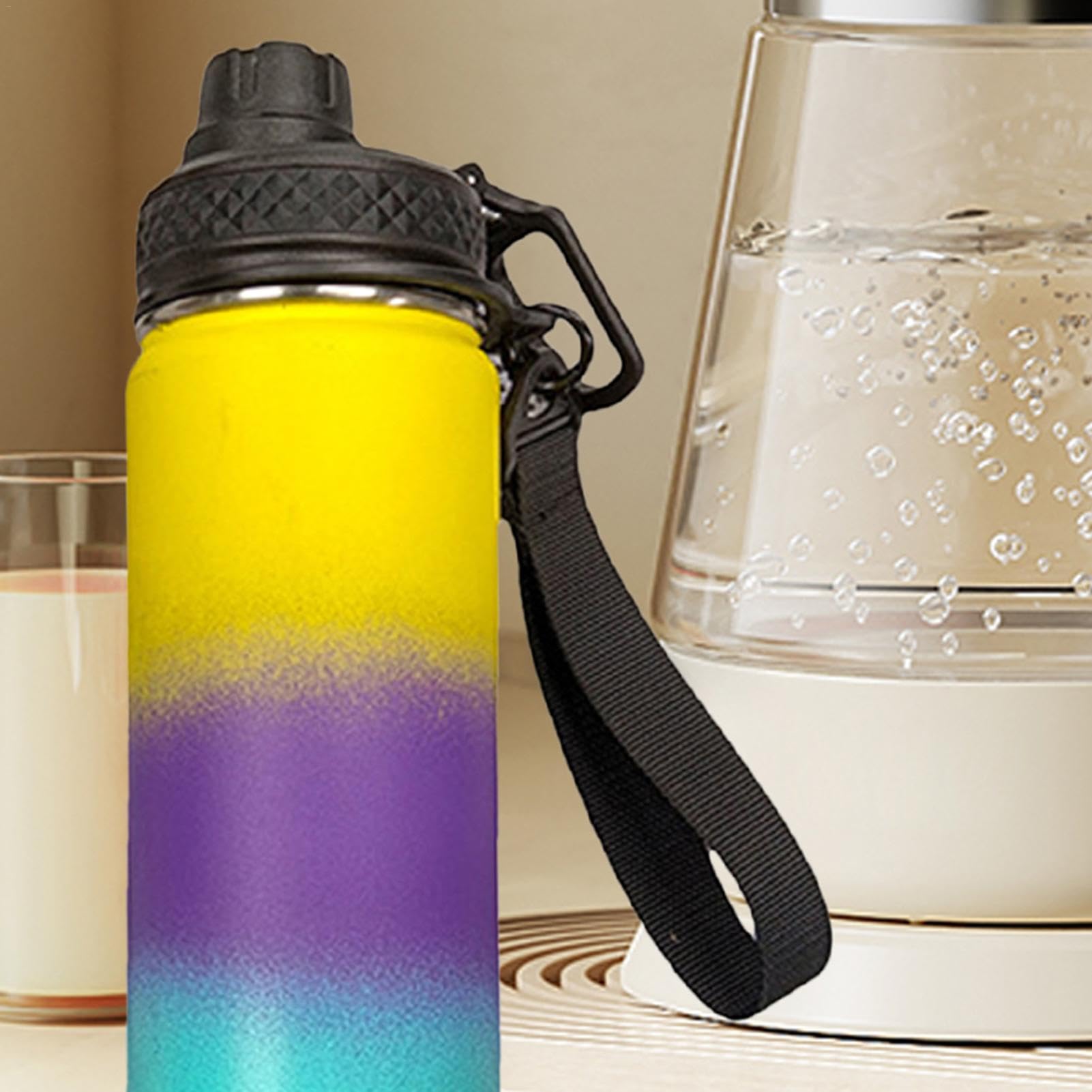 Asa De Botella De Agua Suave - Cómoda Correa De Asa Para Botella De Agua De 6.6 Cm | Cinturón De Botella De Agua Para Correr, Correa Para Botella De Agua, Accesorios Para Botella De Agua