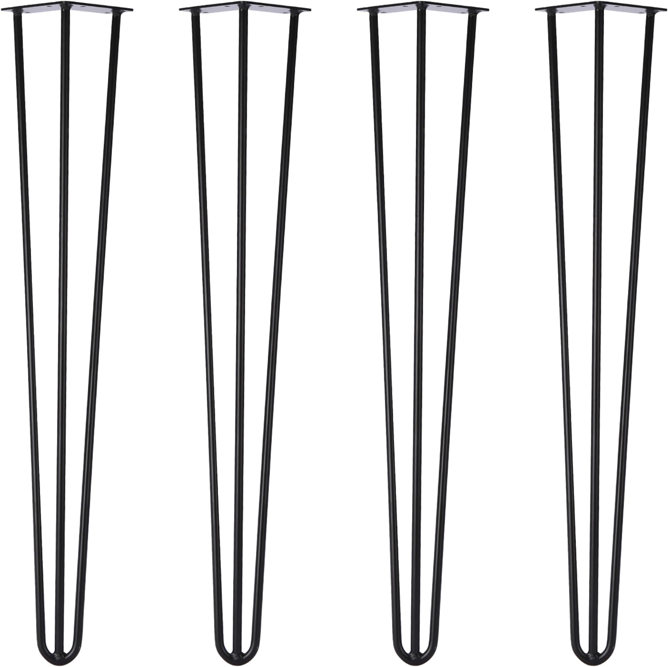 Pack Of 4 Furniture Cabinet Stainless Steel Triangle Kitchen Feet,Heavy Duty Metal Table Legs,Furniture Leg For DIY Furniture,Sofa Table Cabinets Shelves(Black 30cm/12in