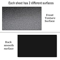 Vista 3 de Hoja de plástico ABS de 1/8 de pulgada de grosor, 8 x 12 pulgadas, color negro, hojas de plástico moldeables, protector de quilla, hoja de plástico