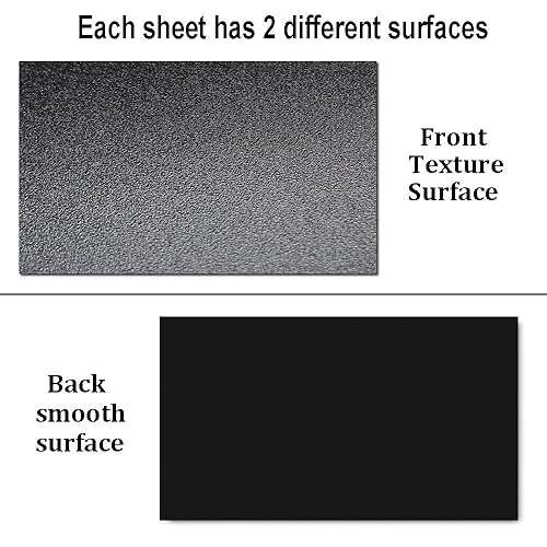 Miniatura 3 de Hoja de plástico ABS de 18 de pulgada de grosor, 12 x 16 pulgadas, color negro, hojas de plástico moldeables, protector de quilla, hoja de plástico