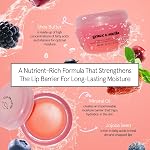 Lip Plumper Nourishing Berry Mask - Tinted Balm - Moisturizer For Very Dry Lips - Mask Overnight & Treatment & Lip Sleeping Mask - Vegan Cruelty-Free Lip Care Products by grace and stella