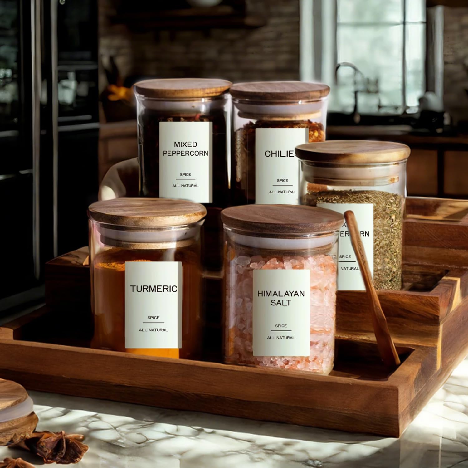 Amazon.com: Kuocodall 201 Spice Jar Labels - Preprinted Minimalist