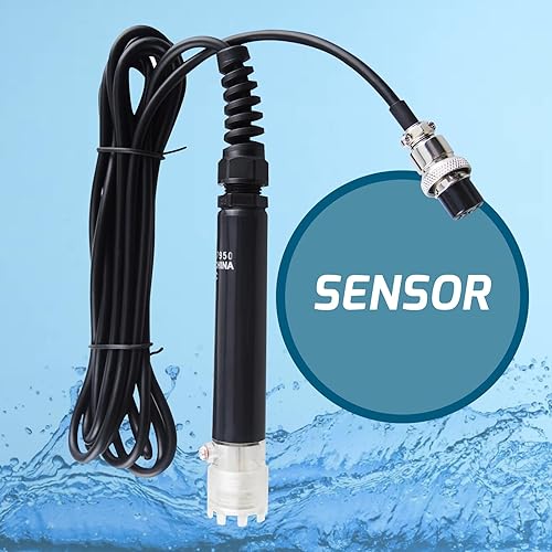 Miniatura 6 de Gain Express Medidor de oxígeno disuelto con electrodo Medidor de DO portátil Probador de calidad de agua con pantalla LCD grande Función de memoria