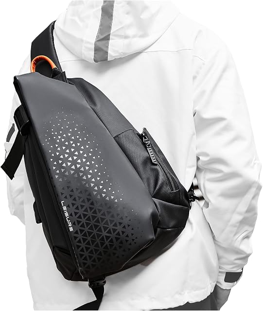 SZSYCN Sling Bags Crossbody Backpack for Men Women,Waterproof Sling Backpack One Strap Shoulder Chest Bag Multipurpose Daypacks with USB Charger Port for Hiking Walking Biking Travel Cycling