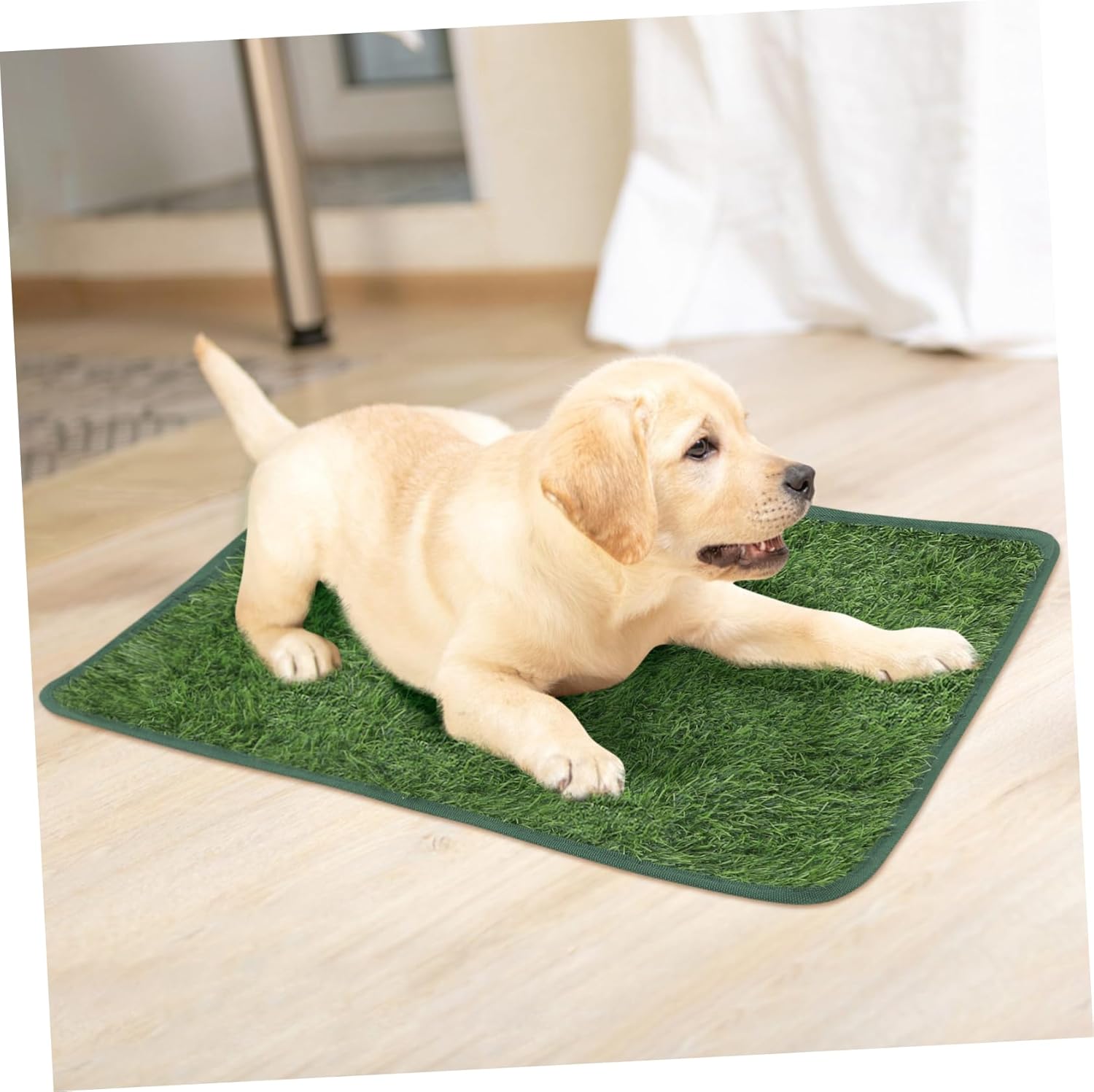 BESPORTBLE Delicate Artificial Grass PET Pee Pad for Dogs and Cats Portable Vivid Grass Mat Wear-Resistant Toilet Training Turf Replaceable PET Toilet Mat