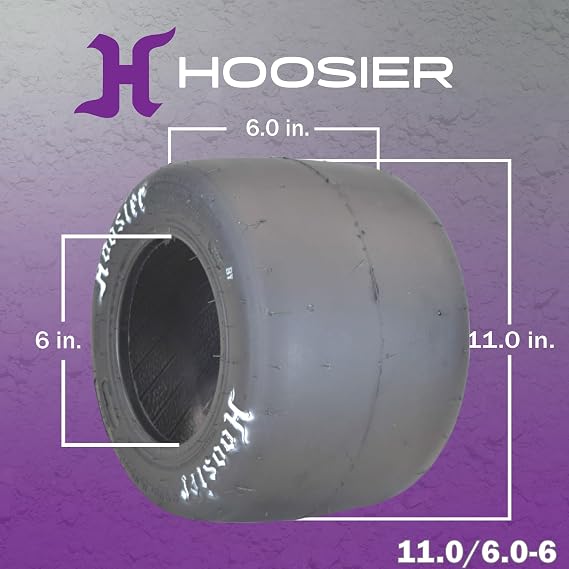 Hoosier 11.0x6.0-6 Slick Tire for Onewheel XR, +, S Series (12605EB1)